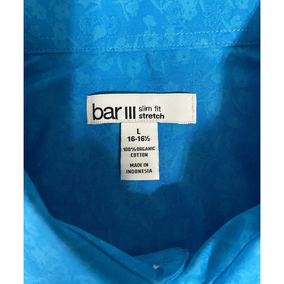 Bar III Vibrant Blue Dress Shirt - Picture 6 of 10